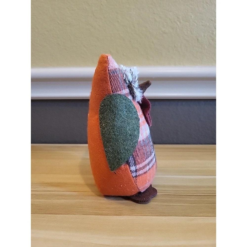 Fall Thanksgiving Plush Owl Shelf Sitters Set Of 2